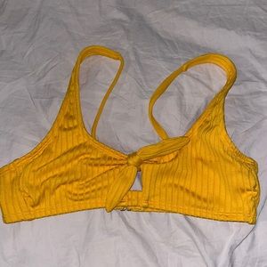 Yellow bathing suit top